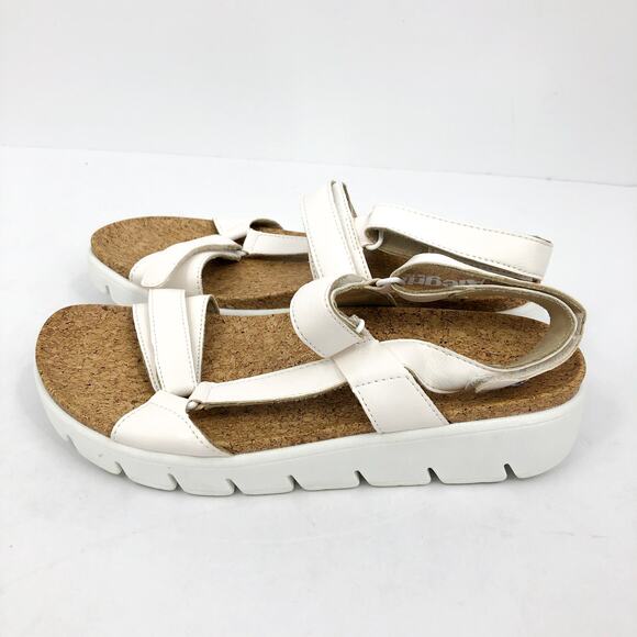 ALEGRIA Women's Henna Strappy Sandal EU 38 US 8-8.5 White Vegan Leather EUC - Picture 6 of 10